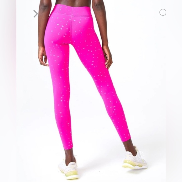 TEREZ mini pink stars leggins S - Picture 4 of 10
